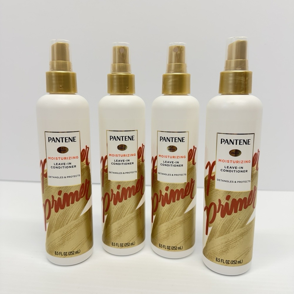 4 Pantene Pro-V Moisturizing Leave – IN Conditioner, Detangles&Protects 8.50oz